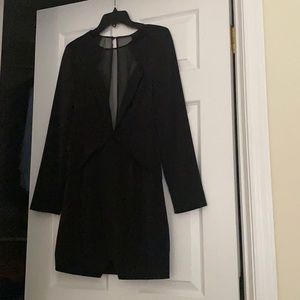 Gorgeous Long Sleeve Black Dress